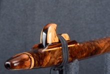 Walnut Burl Native American Flute, Minor, Mid G-4, #T9F